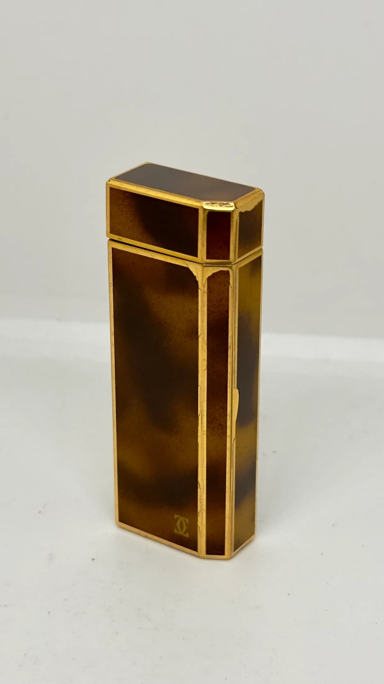 Cartier Cartier Vintage Laca Marron y Dorado